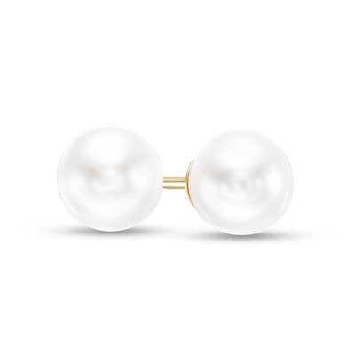 IMPERIAL® 6.0-6.5mm Freshwater Cultured Pearl Stud Earrings in 14K Gold