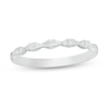 0.12 CT. T.W. Diamond Vintage-Style Scallop Edge Anniversary Band in 10K Gold