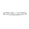 Thumbnail Image 3 of 0.12 CT. T.W. Diamond Vintage-Style Scallop Edge Anniversary Band in 10K White Gold