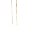 Thumbnail Image 2 of 2.65mm Evergreen Rope Chain Necklace in Hollow 10K Gold - 18"