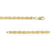 Thumbnail Image 1 of 3.8mm Glitter Rope Chain Necklace in Solid 14K Gold - 22"