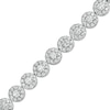 3.50 CT. T.W. Certified Lab-Created Diamond Frame Bracelet in 14K White Gold (F/SI2) - 7.25"