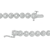 Thumbnail Image 2 of 3.50 CT. T.W. Certified Lab-Created Diamond Frame Bracelet in 14K White Gold (F/SI2) - 7.25"