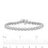 Thumbnail Image 3 of 3.50 CT. T.W. Certified Lab-Created Diamond Frame Bracelet in 14K White Gold (F/SI2) - 7.25"