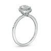 Thumbnail Image 2 of 0.88 CT. T.W. Oval Diamond Frame Engagement Ring in 14K White Gold