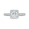 1.25 CT. T.W. Certified Canadian Diamond Square Frame Engagement Ring in 14K White Gold (I/I1)