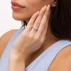 Thumbnail Image 1 of 1.50 CT. T.W. Quad Princess-Cut Diamond "X" Shank Engagement Ring in 10K Gold