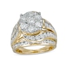Thumbnail Image 0 of 3.00 CT. T.W. Composite Diamond Multi-Row Bypass Engagement Ring in 10K Gold