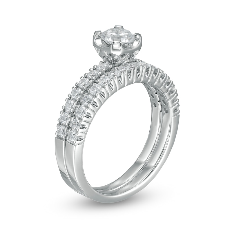 1.25 CT. T.W. Diamond Bridal Set in 14K White Gold|Peoples Jewellers