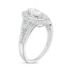 Marilyn Monroe™ Collection 0.69 CT. T.W. Marquise Diamond Frame Art Deco Engagement Ring in 14K White Gold