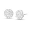 Thumbnail Image 1 of 1.50 CT. T.W. Certified Lab-Created Diamond Frame Stud Earrings in 14K White Gold (F/SI2)