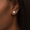 Thumbnail Image 2 of 1.50 CT. T.W. Certified Lab-Created Diamond Frame Stud Earrings in 14K White Gold (F/SI2)