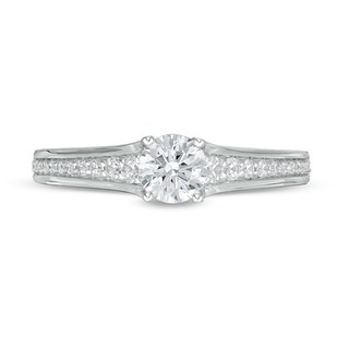 Peoples Private Collection 0.75 CT. T.W. Certified Diamond Engagement Ring in 14K Gold (F/I1