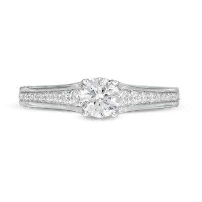 Peoples Private Collection 0.75 CT. T.W. Certified Diamond Engagement Ring in 14K Gold (F/I1