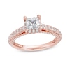 Thumbnail Image 0 of Peoples Private Collection 1.50 CT. T.W. Certified Princess-Cut Diamond Engagement Ring in 14K Rose Gold (F/I1)