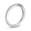 Peoples Private Collection 0.20 CT. T.W. Certified Diamond Contour Anniversary Band in 14K White Gold (F/I1)