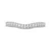 Peoples Private Collection 0.20 CT. T.W. Certified Diamond Contour Anniversary Band in 14K White Gold (F/I1)