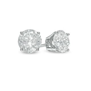 CT. T.W. Diamond Solitaire Stud Earrings in 10K Gold (I/I3