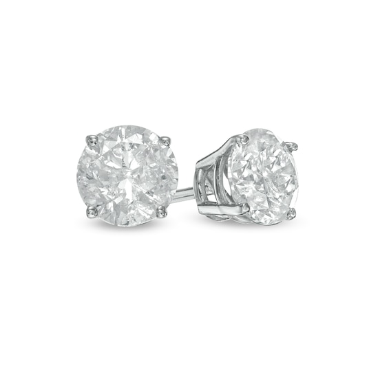 CT. T.W. Diamond Solitaire Stud Earrings in 10K Gold (I/I3