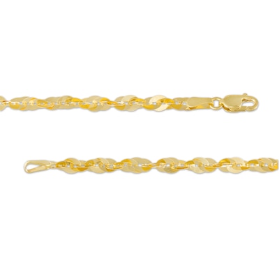 Ladies' 3.5mm Cleo Link Chain Necklace in Solid 10K Gold - 18"