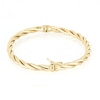 Italian Gold 4.4mm Twisted Tube Bangle in 14K Gold