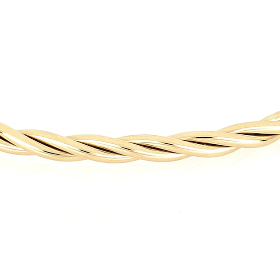 4.4mm Twisted Tube Bangle in 14K Gold