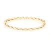 Thumbnail Image 4 of 4.4mm Twisted Tube Bangle in 14K Gold