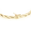 Italian Gold 4.4mm Twisted Tube Bangle in 14K Gold