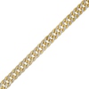 Thumbnail Image 0 of 6.0mm Diamond-Cut Curb Chain Bracelet in Hollow 14K Two-Tone Gold - 7.25"