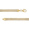 Thumbnail Image 2 of 6.0mm Diamond-Cut Curb Chain Bracelet in Hollow 14K Two-Tone Gold - 7.25"