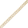 Thumbnail Image 0 of 4.7mm Diamond-Cut Curb Chain Bracelet in Hollow 14K Two-Tone Gold - 7.25"