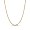 Thumbnail Image 1 of Men's 3.0mm Diamond-Cut Curb Chain Necklace in Hollow 14K Two-Tone Gold - 20&quot;