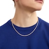 Thumbnail Image 2 of Men's 3.0mm Diamond-Cut Curb Chain Necklace in Hollow 14K Two-Tone Gold - 20&quot;