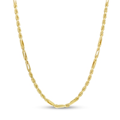 3.0mm Diamond-Cut Milano Rope Chain Necklace in Hollow 10K Gold - 20"