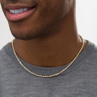 3.0mm Diamond-Cut Milano Rope Chain Necklace in Hollow 10K Gold - 20"