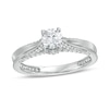 Thumbnail Image 0 of Peoples Private Collection 0.75 CT. T.W. Certified Diamond Engagement Ring in 14K White Gold (F/I1)