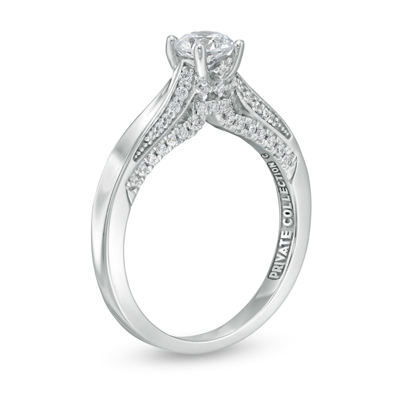 Peoples Private Collection 0.75 CT. T.W. Certified Diamond Engagement Ring in 14K White Gold (F/I1)