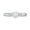 Peoples Private Collection 0.50 CT. T.W. Certified Oval Diamond Split Shank Engagement Ring in 14K White Gold (F/SI2)