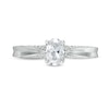 Peoples Private Collection 0.75 CT. T.W. Certified Oval Diamond Engagement Ring in 14K White Gold (F/SI2)