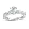 Peoples Private Collection 0.75 CT. T.W. Certified Pear-Shaped Diamond Engagement Ring in 14K White Gold (F/SI2)