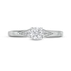 Thumbnail Image 3 of Peoples Private Collection 0.50 CT. T.W. Certified Diamond Split Shank Engagement Ring in 14K White Gold (F/I1)