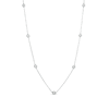 Marilyn Monroe™ Collection 0.70 CT. T.W. Diamond Station Necklace in 10K White Gold - 16"