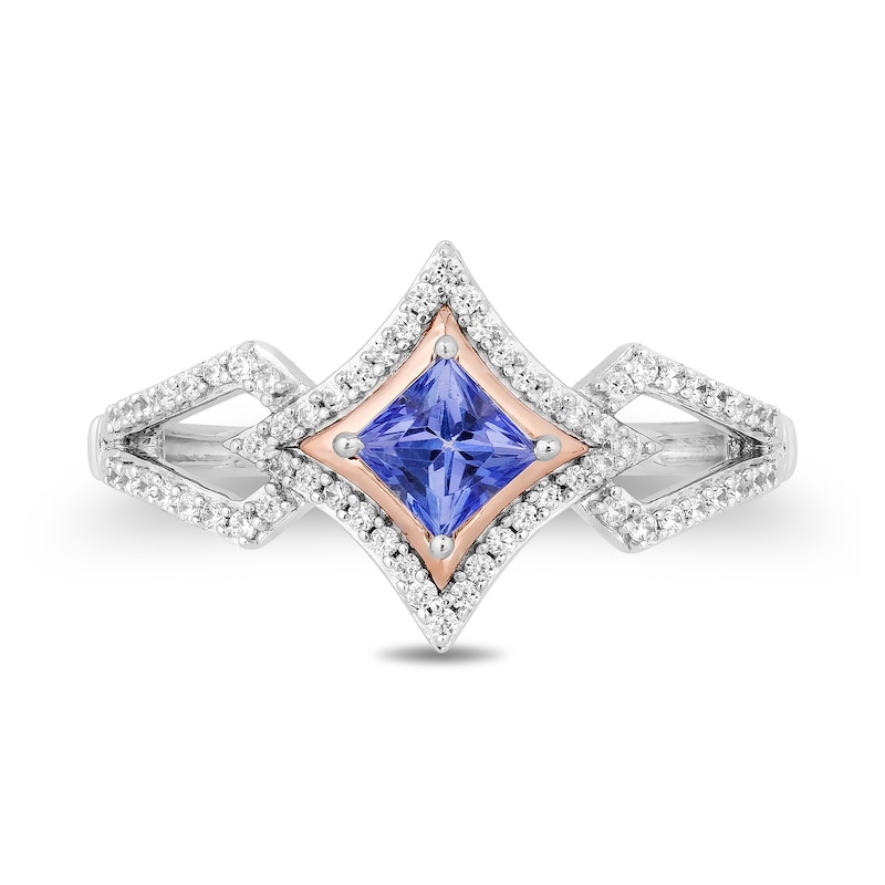 Enchanted Disney Ultimate Princess Celebration Tanzanite and 0.18 CT. T.W. Diamond Ring in Sterling Silver|Peoples Jewellers