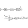 Thumbnail Image 2 of 3.00 CT. T.W. Baguette and Round Diamond Alternating Bracelet in 10K White Gold - 7.25"