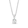 Thumbnail Image 0 of 0.38 CT. Diamond Solitaire Pendant in 10K White Gold (I/I3) - 18"