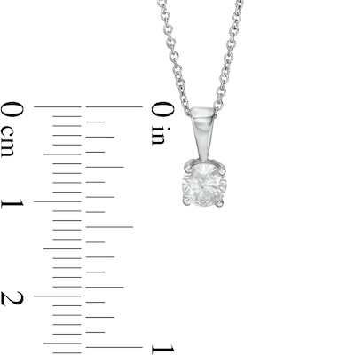 CT. Diamond Solitaire Pendant in 10K Gold (I/I3