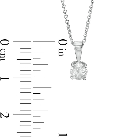 CT. Diamond Solitaire Pendant in 10K Gold (I/I3