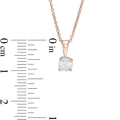 CT. Diamond Solitaire Pendant in 10K Rose Gold (I/I3