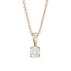 Thumbnail Image 1 of 0.45 CT. Diamond Solitaire Pendant in 10K Gold (I/I3) - 18&quot;