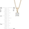 Thumbnail Image 3 of 0.45 CT. Diamond Solitaire Pendant in 10K Gold (I/I3) - 18&quot;